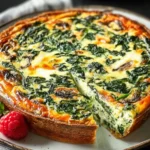 Irresistible Cottage Cheese Spinach Crustless Quiche Recipe First Image