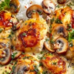 One-Pan Creamy Parmesan Garlic Mushroom Chicken First Image