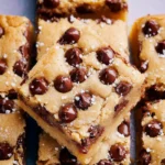 Chocolate Chip Cookie Bars Recipe First Image