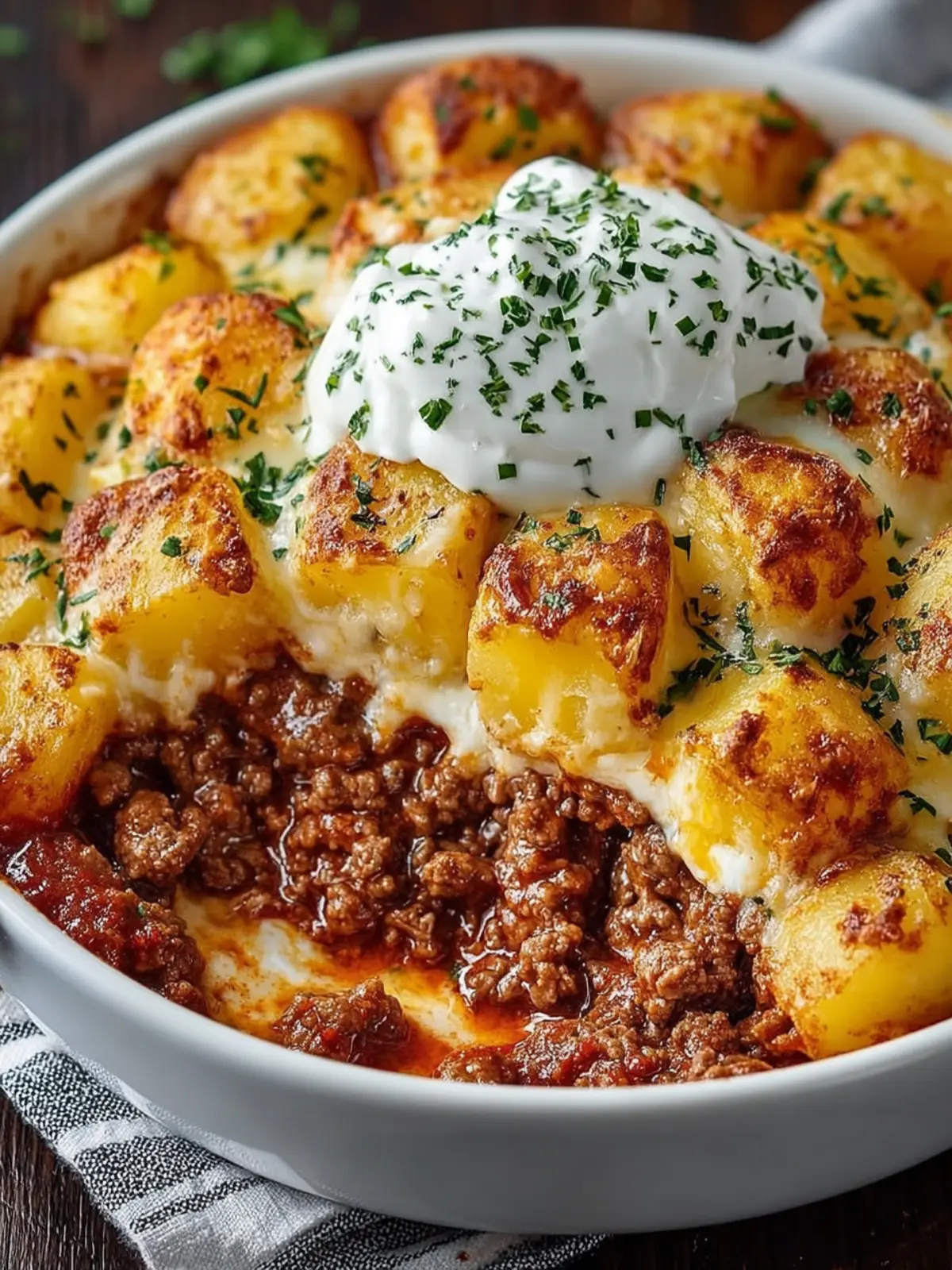 Ground Beef and Potatoes Casserole First Image
