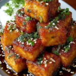 Crispy honey garlic tofu recipe that will amaze you! First Image