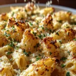 Creamy Garlic Parmesan Pasta Bake First Image