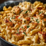 Cajun Cream Cheese Chicken Pasta Bake First Image