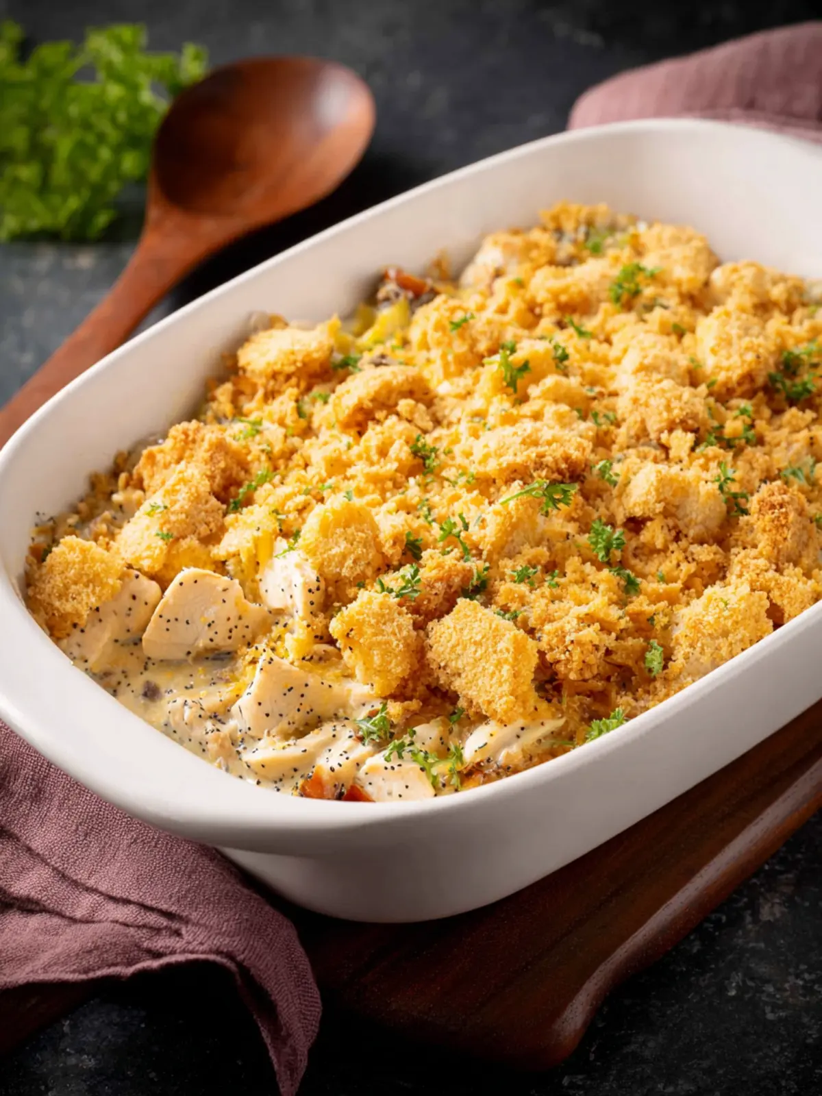 Poppy Seed Chicken Casserole First Image