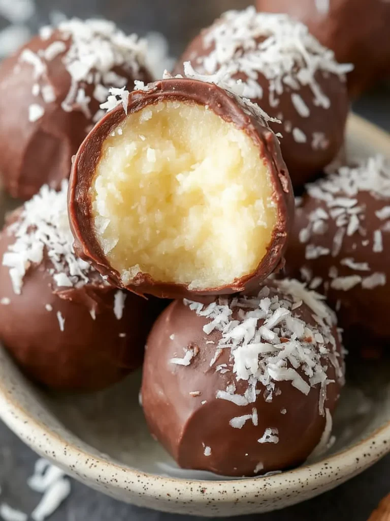 Chocolate Coconut Balls First Image