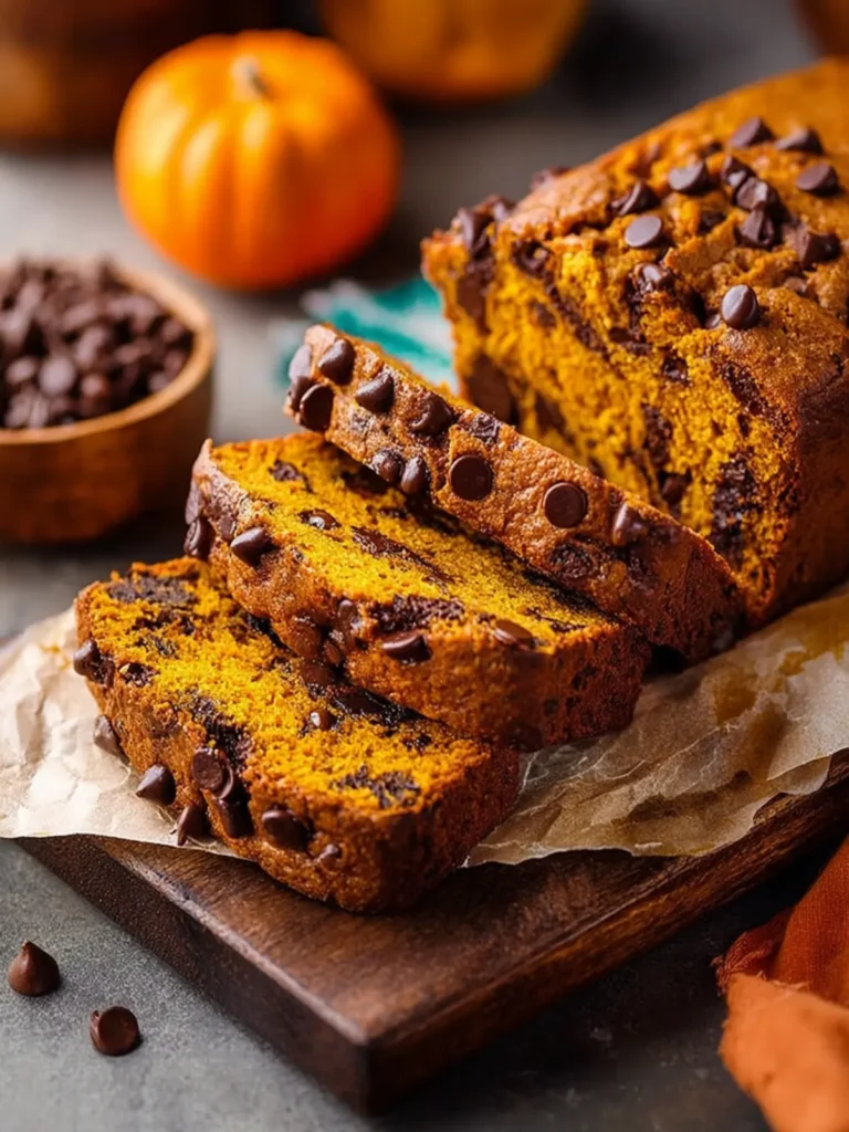 Pumpkin Chocolate Chip Bread First Image