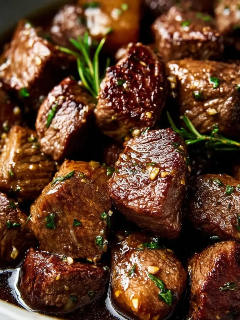 Crockpot Garlic Butter Steak Bites First Image