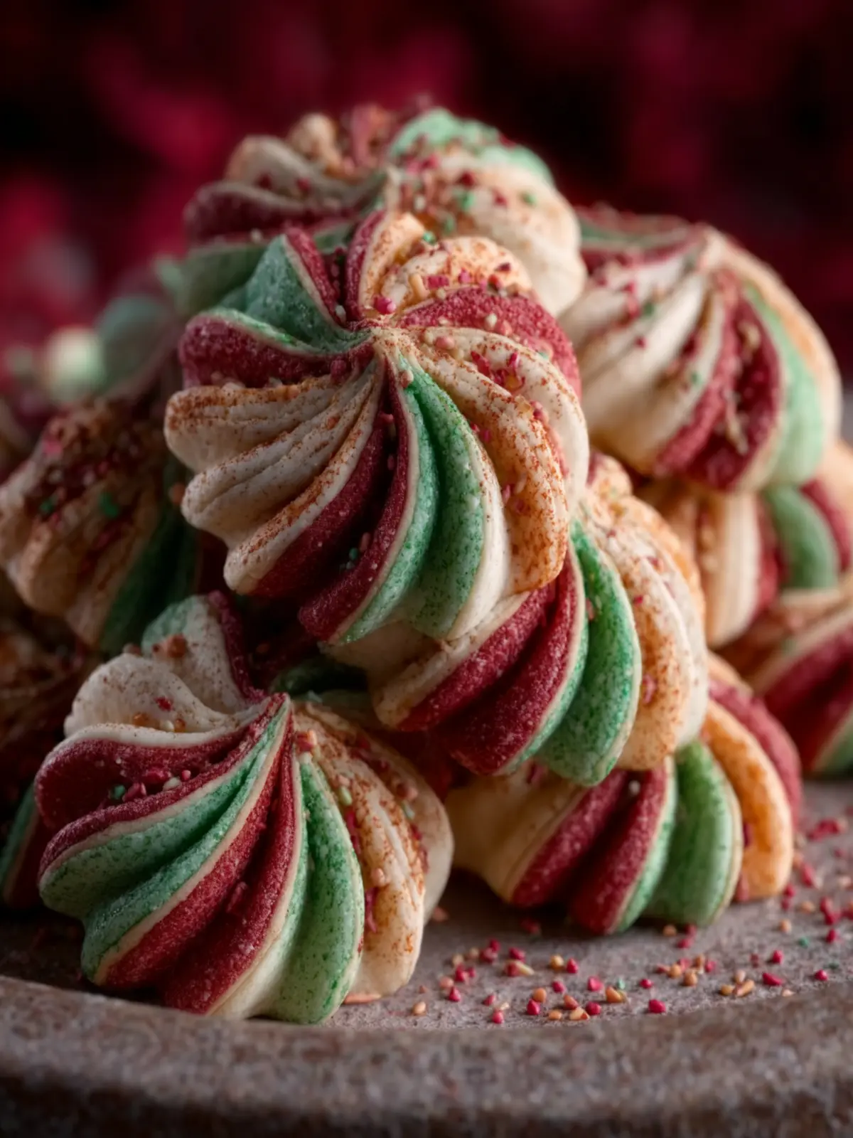Christmas Pinwheel Cookies First Image