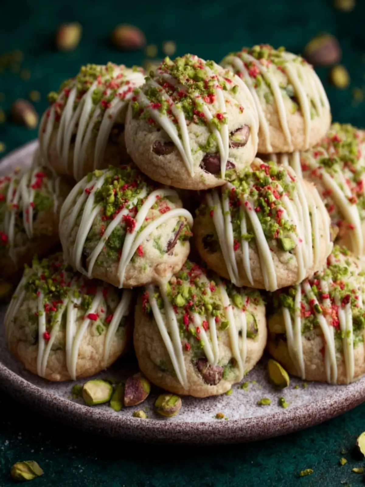 Soft and Chewy Pistachio Pudding Cookies First Image