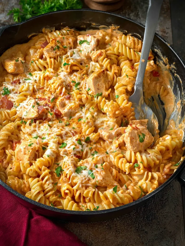 Buffalo Chicken Pasta Skillet First Image