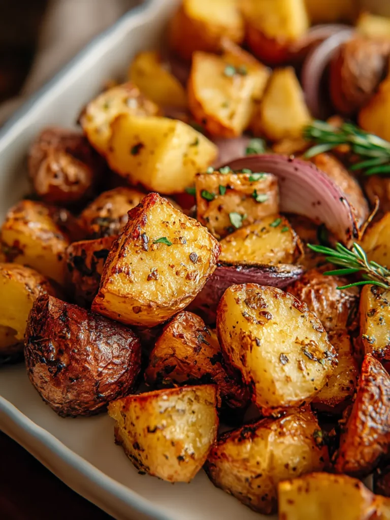 Cozy Winter Dinner: Honey Mustard Roasted Potatoes Recipe First Image