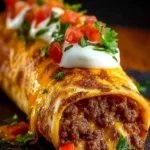 Crispy Cheesy Beef Chimichangas First Image