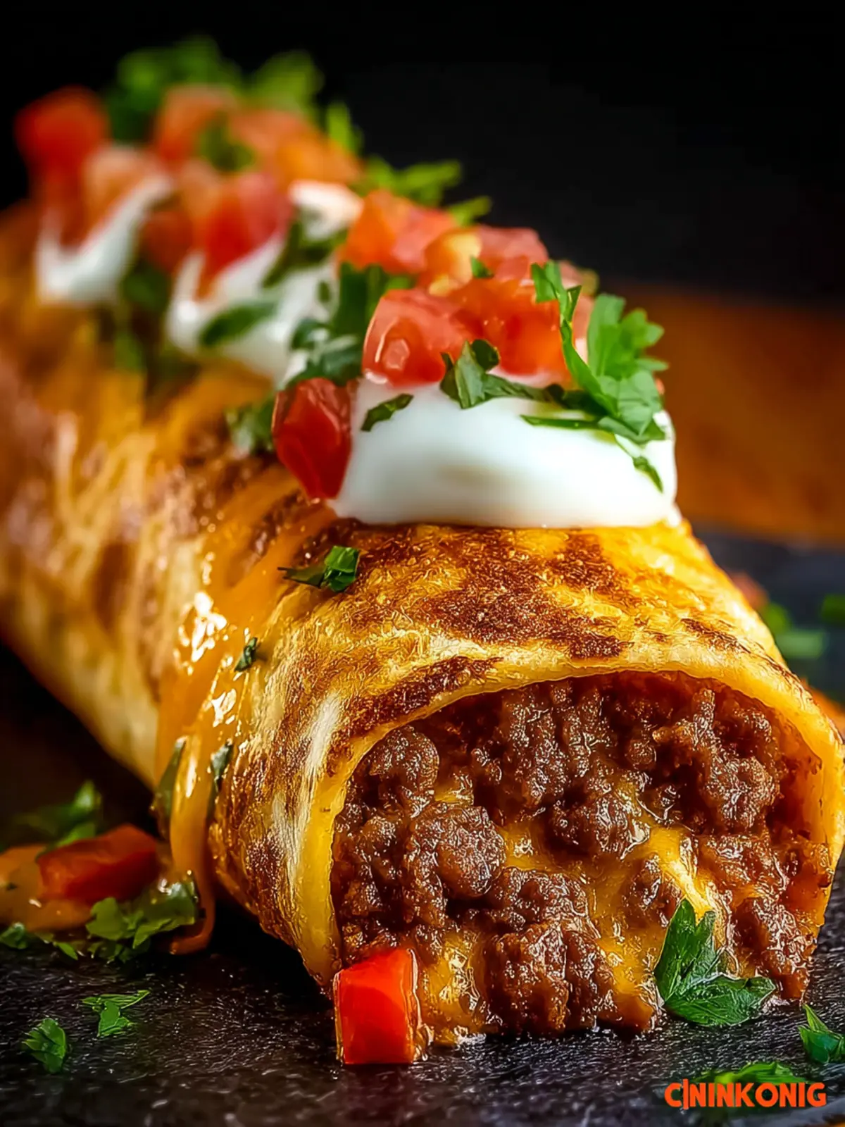 Crispy Cheesy Beef Chimichangas First Image