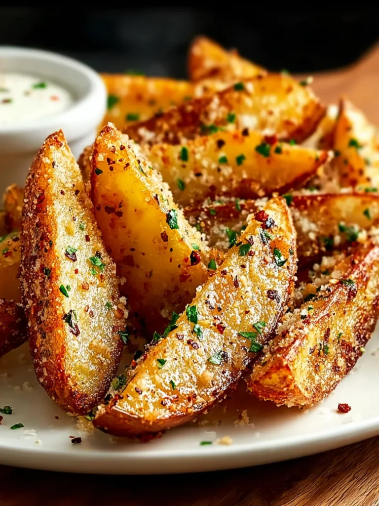 Crispy Garlic Parmesan Potato Wedges: A Flavor Explosion First Image