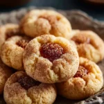 Eggnog Snickerdoodle Thumbprint Cookies First Image