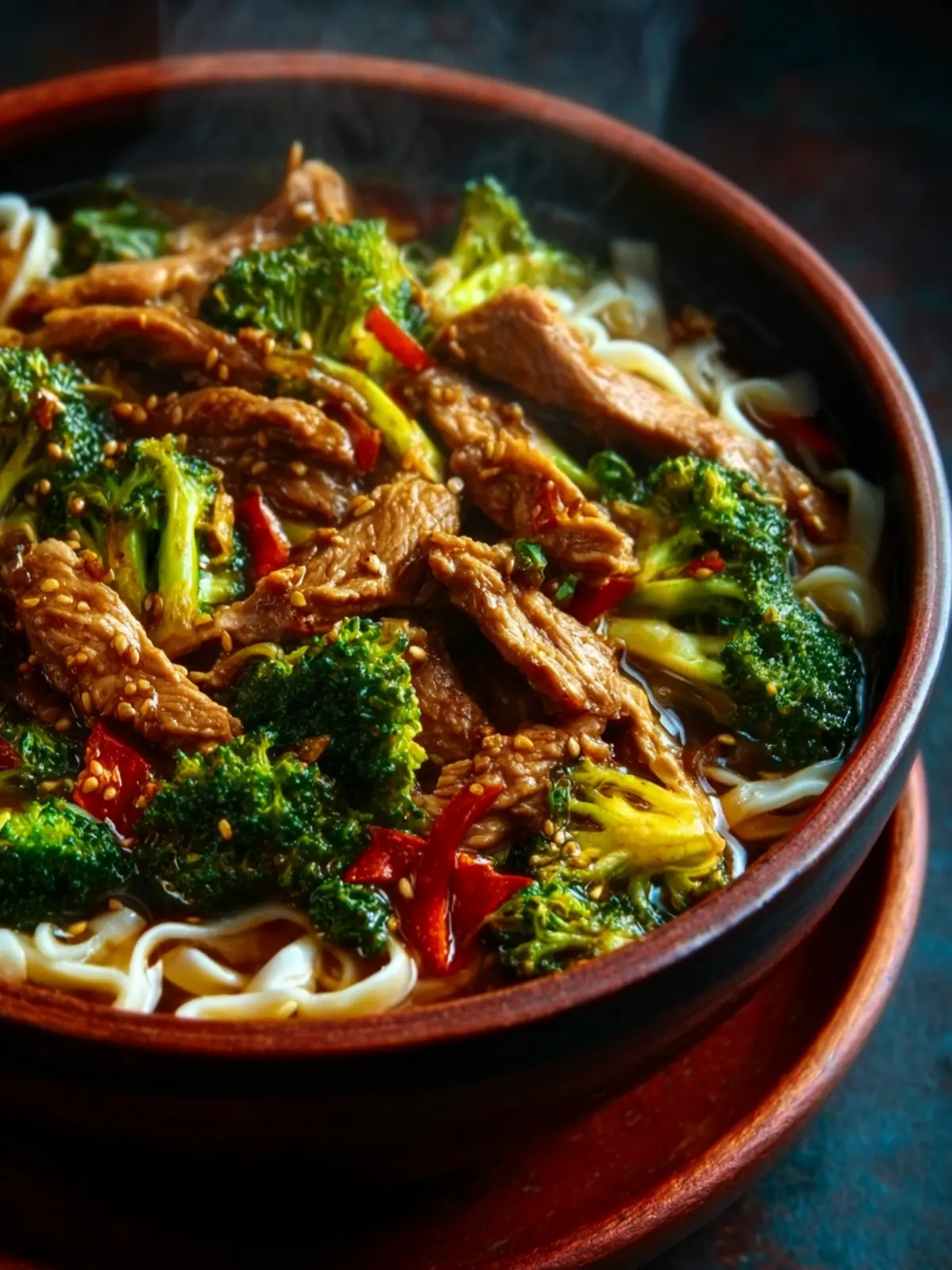 Ginger Garlic Chicken Noodle Soup First Image