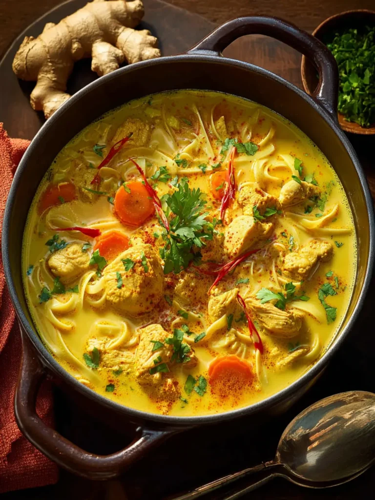 Ginger Turmeric Chicken Soup First Image