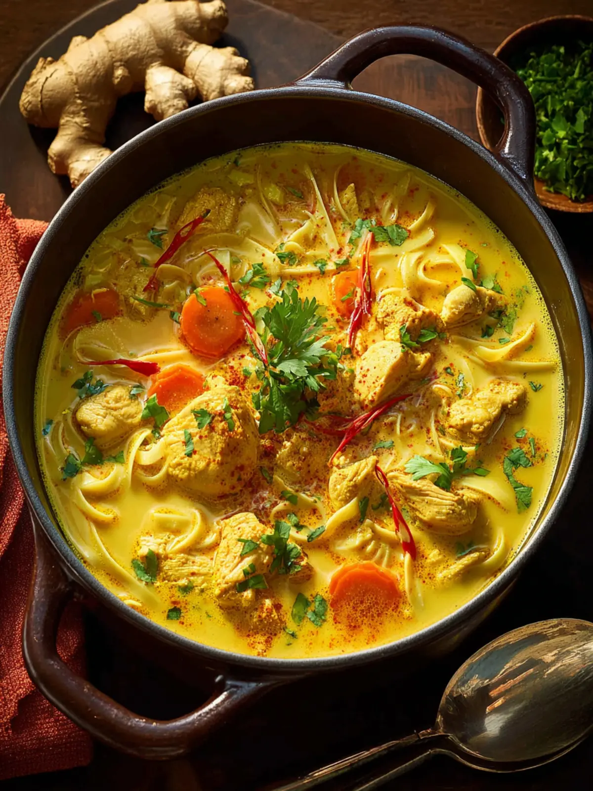 Ginger Turmeric Chicken Soup First Image