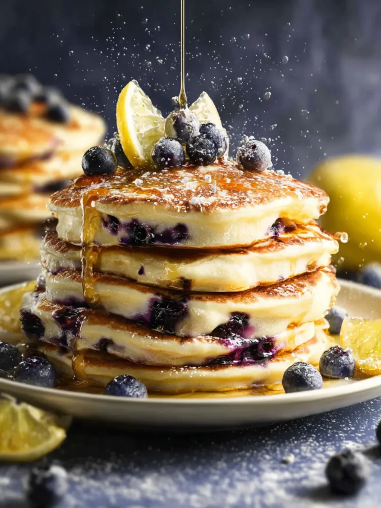 Lemon Blueberry Pancakes First Image