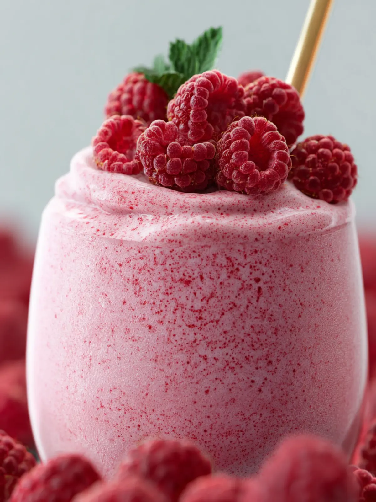 Raspberry Smoothie (High Protein, Low Carb) First Image