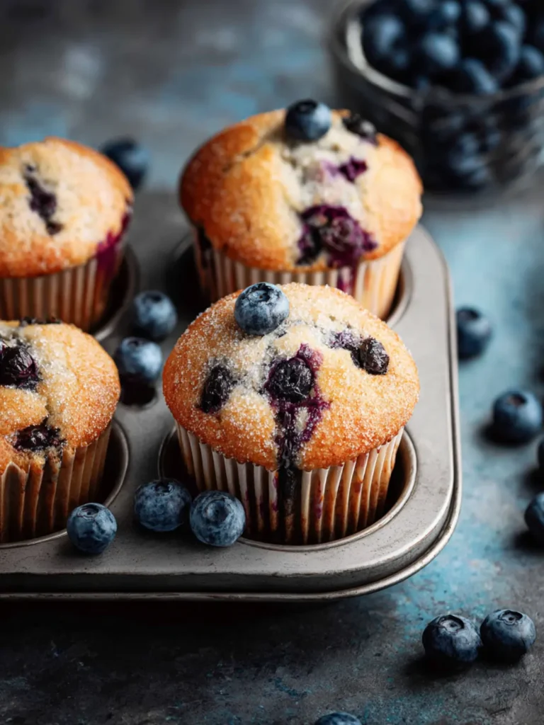 The Best Blueberry Muffins First Image