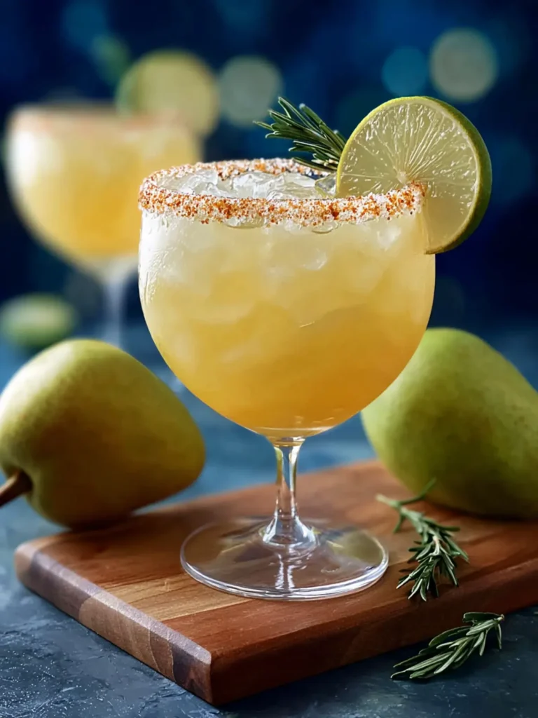 Refreshing Honey Pear Margarita No Alcohol Recipe Delight First Image