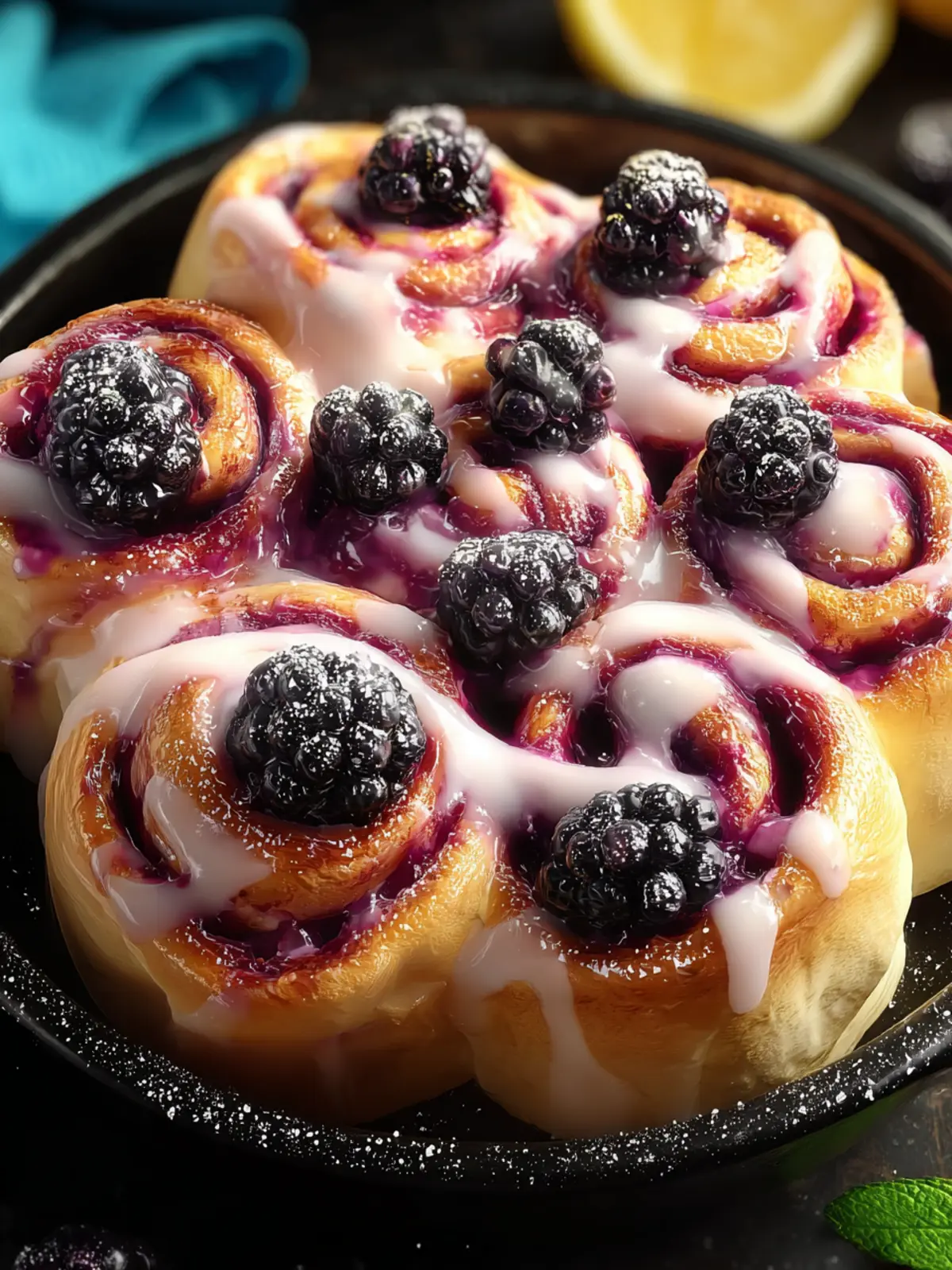 Irresistible Blackberry Sweet Rolls for Cozy Mornings First Image