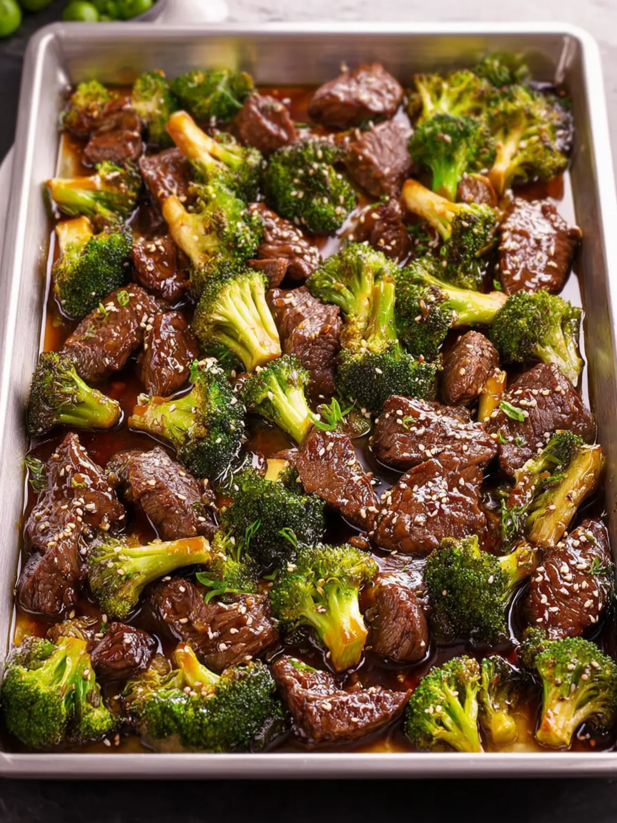 Sheet Pan Beef and Broccoli First Image