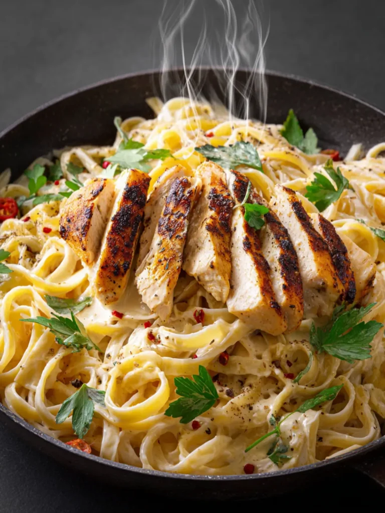 Amazing Chicken Fettuccine Alfredo Recipe First Image