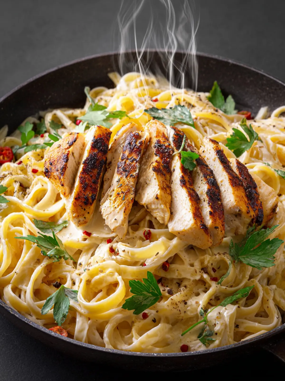 Amazing Chicken Fettuccine Alfredo Recipe First Image
