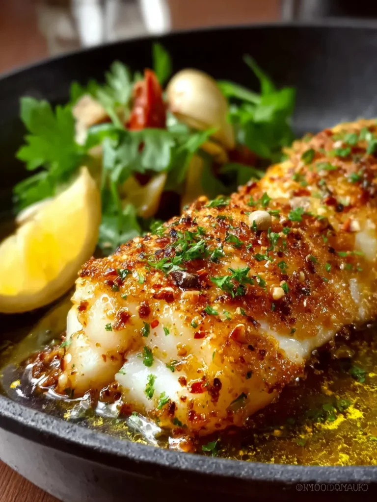 Baked Cod Recipe with Lemon and Garlic First Image
