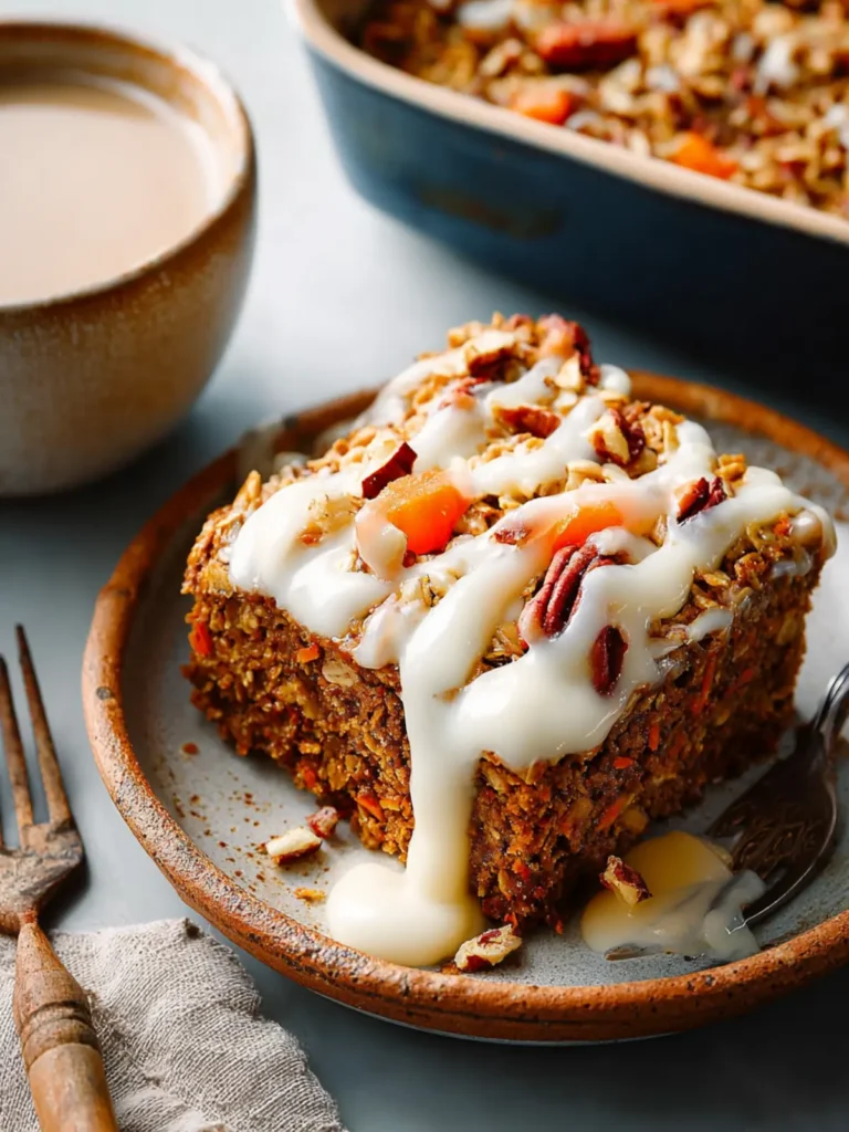 Carrot Cake Baked Oatmeal Recipe First Image