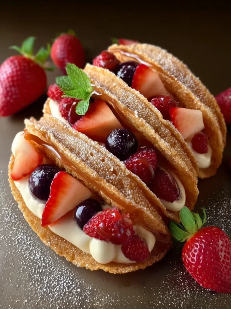 Churro Tostado Tacos de Fruta Dulce First Image