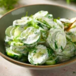 Creamy Cucumber Dill Salad First Image