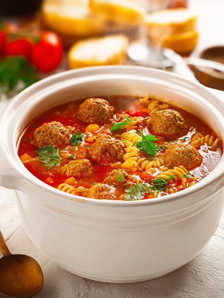 Crock Pot Italian Meatball Soup First Image