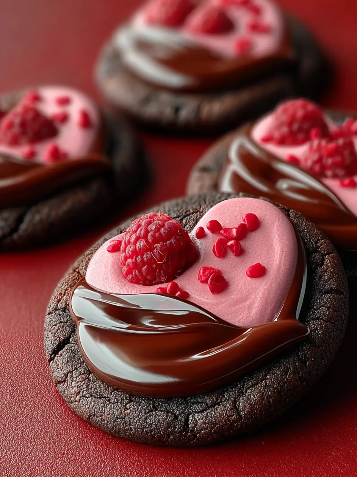Easy Valentine Ganache Cookies First Image