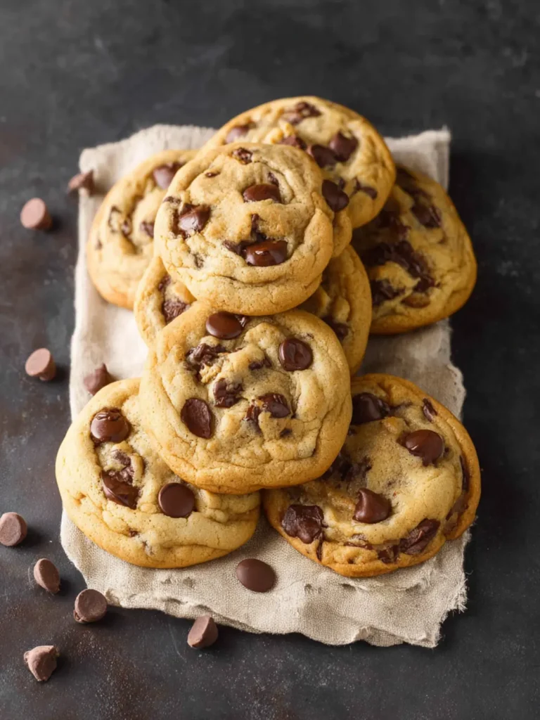 Eggless Chocolate Chip Cookies First Image