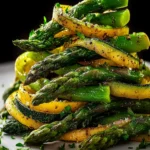 Garlic Roasted Asparagus Zucchini First Image