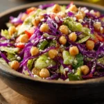 Healthy Chopped Chickpea and Cabbage Salad First Image