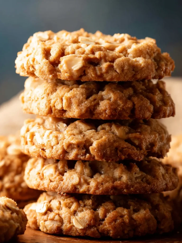 Healthy Peanut Butter Oatmeal Cookies First Image