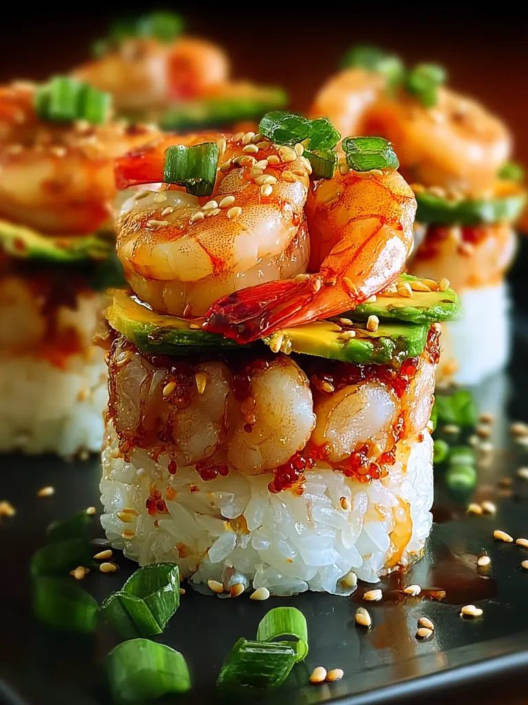 Irresistible Shrimp Sushi Stacks: A Flavor Explosion! First Image