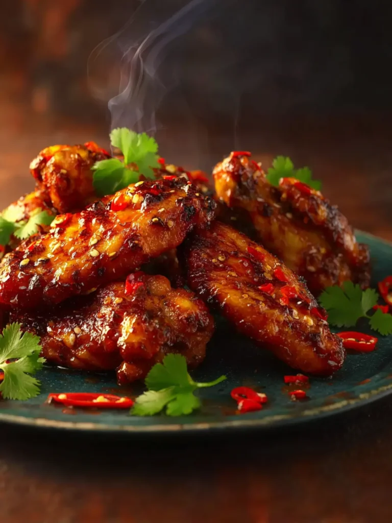 Sweet and Spicy Chicken Wings: First Image