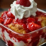 strawberry cream cheese cobbler First Image