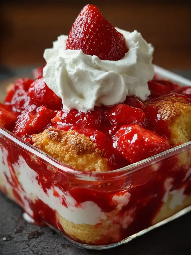 strawberry cream cheese cobbler First Image