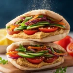 Fresh and Easy Hummus Pita Sandwiches First Image