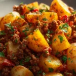 High Protein Ground Beef & Potatoes: Easy Meal Prep First Image