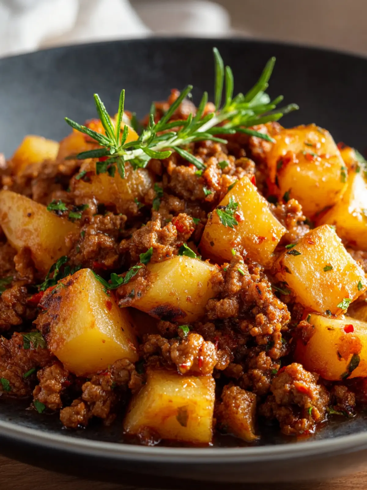 High Protein Ground Beef & Potatoes: Easy Meal Prep First Image