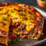 One Pan Cheeseburger Pie Dinner First Image