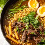 One Pot Shredded Beef Ramen First Image