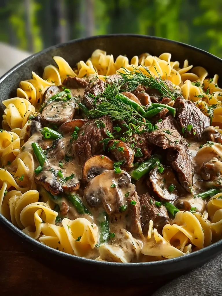 Simple Leftover Roast Beef Stroganoff First Image